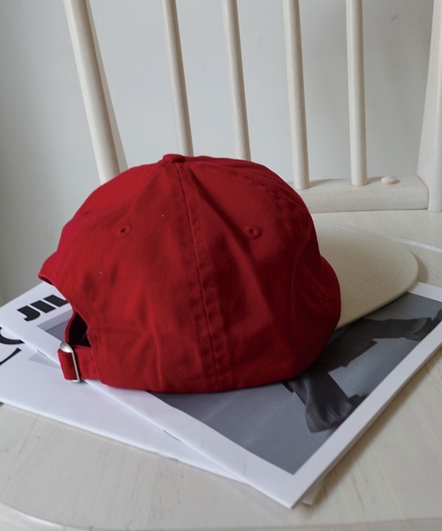 CORNERS（コーナーズ）の「バイカラーロゴキャップ（キャップ・レディース・アイボリー/ピンク/レッド/ネイビー・FREE）」の9枚目の写真