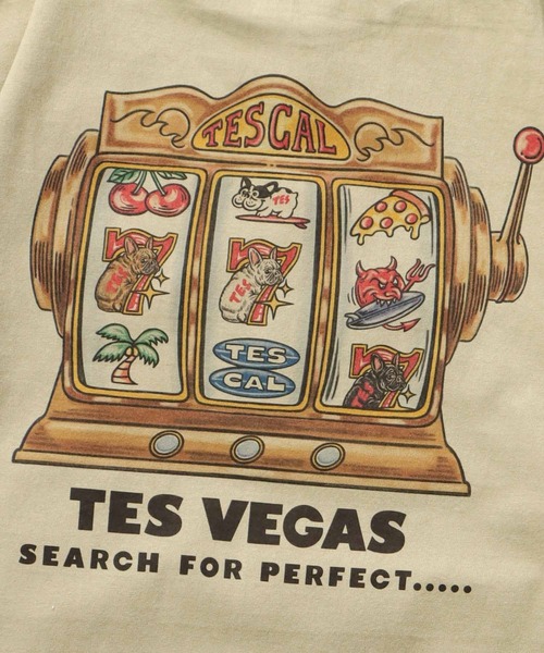 The Endless Summer（エンドレスサマー）の「TES VEGAS T-SHIRT / Tシャツ（Tシャツ/カットソー・メンズ・グリーン系その他3/アイボリー/ホワイト・SMALL/MEDIUM/LARGE/X-LARGE/XX-LARGE）」の13枚目の写真