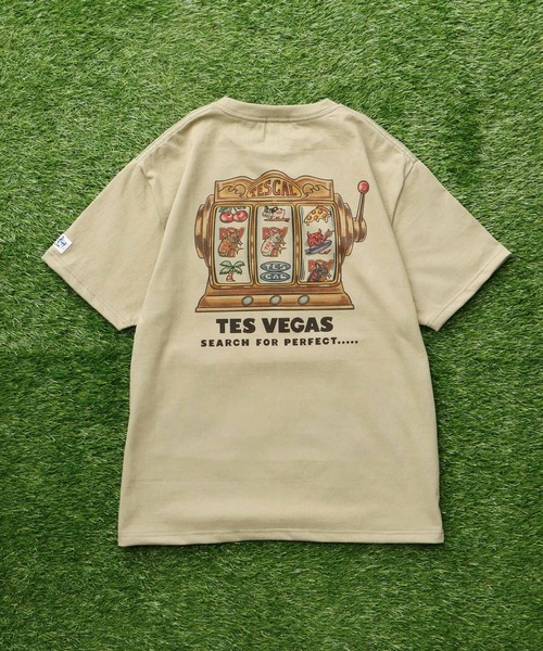 The Endless Summer（エンドレスサマー）の「TES VEGAS T-SHIRT / Tシャツ（Tシャツ/カットソー・メンズ・グリーン系その他3/アイボリー/ホワイト・SMALL/MEDIUM/LARGE/X-LARGE/XX-LARGE）」の11枚目の写真