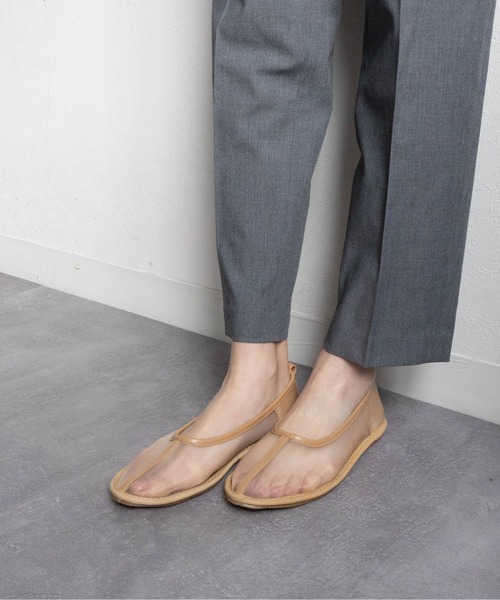 Fabby fabby(ファビィーファビィー)の「メッシュシアーフラットシューズ(パンプス・レディース・ブラック/ベージュ・LARGE/MEDIUM/SMALL)」の10枚目の写真