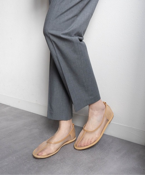 Fabby fabby(ファビィーファビィー)の「メッシュシアーフラットシューズ(パンプス・レディース・ブラック/ベージュ・LARGE/MEDIUM/SMALL)」の12枚目の写真