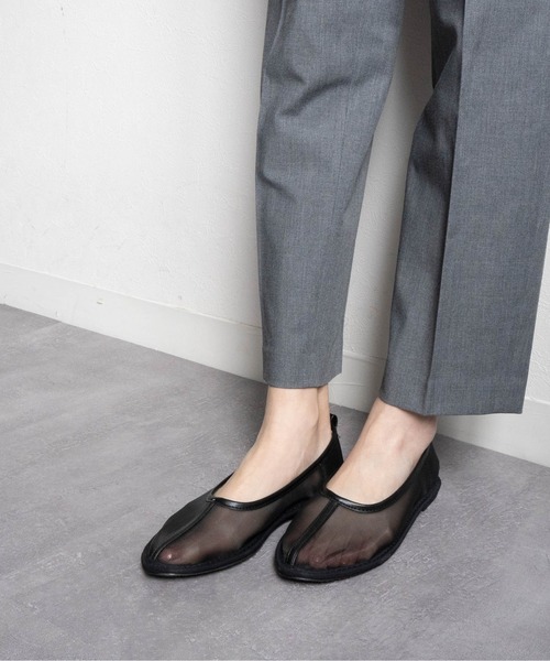 Fabby fabby(ファビィーファビィー)の「メッシュシアーフラットシューズ(パンプス・レディース・ブラック/ベージュ・LARGE/MEDIUM/SMALL)」の9枚目の写真