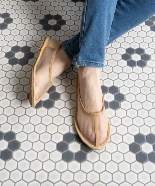 Fabby fabby(ファビィーファビィー)の「メッシュシアーフラットシューズ(パンプス・レディース・ブラック/ベージュ・LARGE/MEDIUM/SMALL)」の14枚目の写真