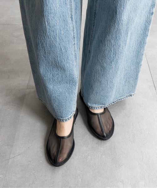 Fabby fabby(ファビィーファビィー)の「メッシュシアーフラットシューズ(パンプス・レディース・ブラック/ベージュ・LARGE/MEDIUM/SMALL)」の15枚目の写真