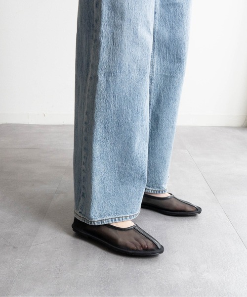 Fabby fabby(ファビィーファビィー)の「メッシュシアーフラットシューズ(パンプス・レディース・ブラック/ベージュ・LARGE/MEDIUM/SMALL)」の16枚目の写真