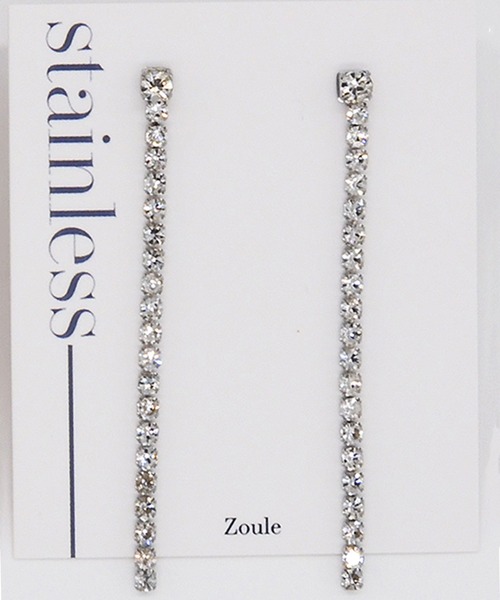Zoule(ゾーラ)の「Zoule ゾーラ:ステンレスシリーズ stainless P-57 ステンレス ピアス(ピアス(両耳用)・レディース・シルバー/ゴールド・FREE)」の5枚目の写真