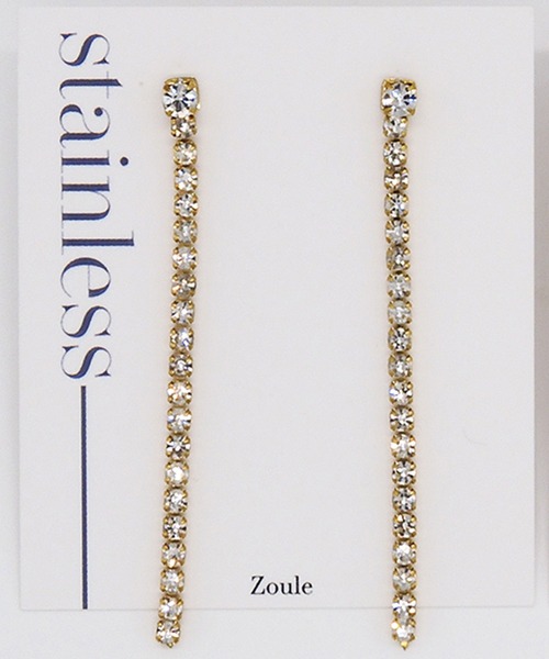 Zoule(ゾーラ)の「Zoule ゾーラ:ステンレスシリーズ stainless P-57 ステンレス ピアス(ピアス(両耳用)・レディース・シルバー/ゴールド・FREE)」の6枚目の写真
