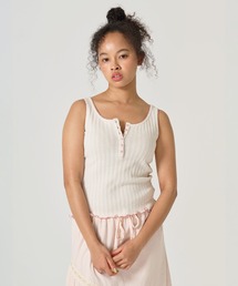 TINA：JOJUN | ヘンリーネック タンクトップ TINA：JOJUN(タンクトップ)