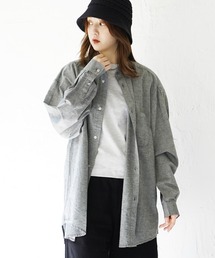 綿麻BIGシルエットシャツ