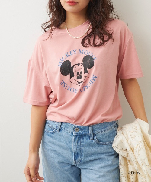 Disney(ディズニー)の「【OP/オーピー】ミッキー/水陸両用半袖Tシャツ/レディース(Tシャツ/カットソー・レディース・チャコールグレー/ピンク/ホワイト・LARGE/X-LARGE/MEDIUM)」の3枚目の写真