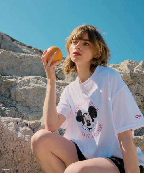 Disney(ディズニー)の「【OP/オーピー】ミッキー/水陸両用半袖Tシャツ/レディース(Tシャツ/カットソー・レディース・チャコールグレー/ピンク/ホワイト・LARGE/X-LARGE/MEDIUM)」の4枚目の写真