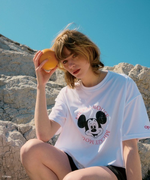 Disney(ディズニー)の「【OP/オーピー】ミッキー/水陸両用半袖Tシャツ/レディース(Tシャツ/カットソー・レディース・チャコールグレー/ピンク/ホワイト・LARGE/X-LARGE/MEDIUM)」の5枚目の写真