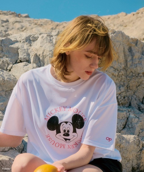 Disney(ディズニー)の「【OP/オーピー】ミッキー/水陸両用半袖Tシャツ/レディース(Tシャツ/カットソー・レディース・チャコールグレー/ピンク/ホワイト・LARGE/X-LARGE/MEDIUM)」の6枚目の写真