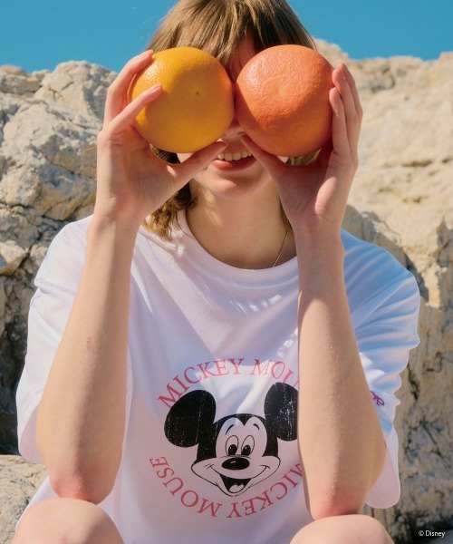 Disney(ディズニー)の「【OP/オーピー】ミッキー/水陸両用半袖Tシャツ/レディース(Tシャツ/カットソー・レディース・チャコールグレー/ピンク/ホワイト・LARGE/X-LARGE/MEDIUM)」の7枚目の写真