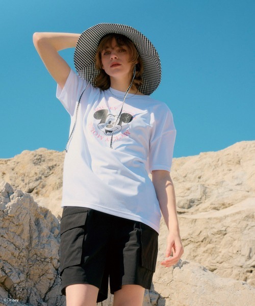 Disney(ディズニー)の「【OP/オーピー】ミッキー/水陸両用半袖Tシャツ/レディース(Tシャツ/カットソー・レディース・チャコールグレー/ピンク/ホワイト・LARGE/X-LARGE/MEDIUM)」の8枚目の写真