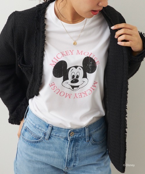 Disney(ディズニー)の「【OP/オーピー】ミッキー/水陸両用半袖Tシャツ/レディース(Tシャツ/カットソー・レディース・チャコールグレー/ピンク/ホワイト・LARGE/X-LARGE/MEDIUM)」の15枚目の写真