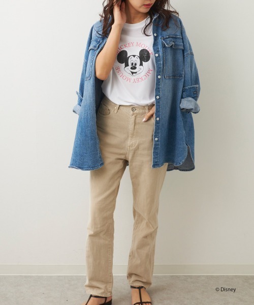 Disney(ディズニー)の「【OP/オーピー】ミッキー/水陸両用半袖Tシャツ/レディース(Tシャツ/カットソー・レディース・チャコールグレー/ピンク/ホワイト・LARGE/X-LARGE/MEDIUM)」の10枚目の写真