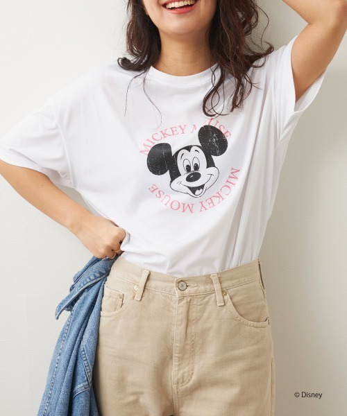 Disney(ディズニー)の「【OP/オーピー】ミッキー/水陸両用半袖Tシャツ/レディース(Tシャツ/カットソー・レディース・チャコールグレー/ピンク/ホワイト・LARGE/X-LARGE/MEDIUM)」の11枚目の写真