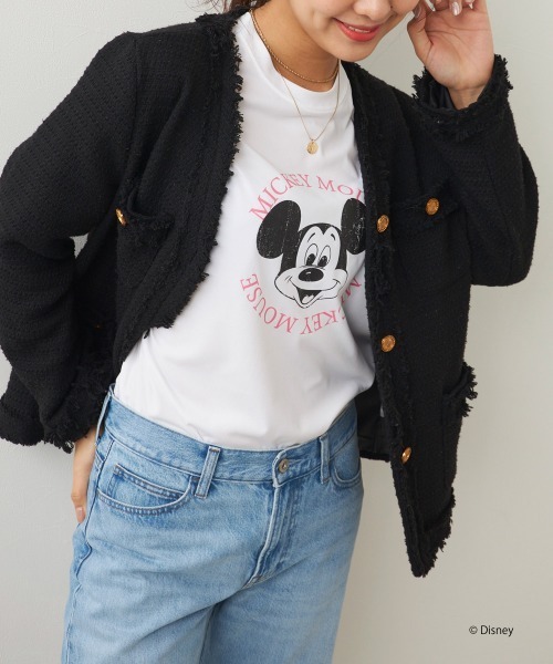 Disney(ディズニー)の「【OP/オーピー】ミッキー/水陸両用半袖Tシャツ/レディース(Tシャツ/カットソー・レディース・チャコールグレー/ピンク/ホワイト・LARGE/X-LARGE/MEDIUM)」の16枚目の写真