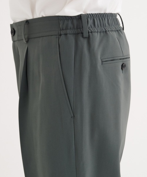 N.HOOLYWOOD（N.ハリウッド）の「【N.HOOLYWOOD/エヌハリウッド】別注 Natsu No Wide Tapered Pants/セットアップ対応（スラックス・メンズ・ブラック/グレー系その他2/ダークグレー・40/38/36）」の12枚目の写真