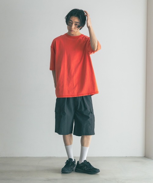 LOWRYS FARM（ローリーズファーム）の「ナイロンカーゴショーツ　 455562（カーゴパンツ・メンズ・ブラック/グレー・LARGE/MEDIUM）」の4枚目の写真