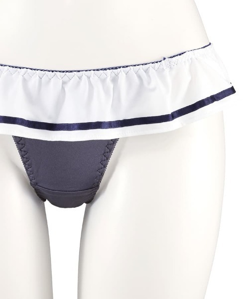 セール】セーラー風ノンワイヤーブラジャー＆ショーツセット