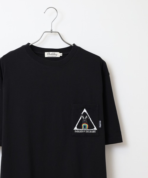 FUNALIVE(ファンアライブ)の「SHABBY プリント半袖Tシャツ unisex(Tシャツ/カットソー・メンズ・サックスブルー/ネイビー/ブラック系1/ブラック系2/イエロー系1/イエロー/オレンジ/アイボリー系1/ネイビー系1/アイボリー/ホワイト系2/ホワイト系1/ブラック/サックスブルー系1/オレンジ系1/オフホワイト・S/M/LL/L)」の8枚目の写真