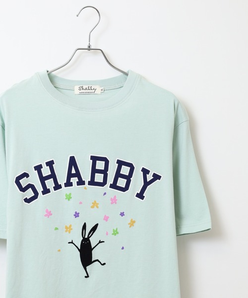 FUNALIVE(ファンアライブ)の「SHABBY プリント半袖Tシャツ unisex(Tシャツ/カットソー・メンズ・サックスブルー/ネイビー/ブラック系1/ブラック系2/イエロー系1/イエロー/オレンジ/アイボリー系1/ネイビー系1/アイボリー/ホワイト系2/ホワイト系1/ブラック/サックスブルー系1/オレンジ系1/オフホワイト・S/M/LL/L)」の12枚目の写真