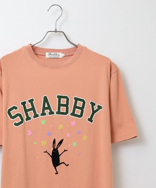 FUNALIVE(ファンアライブ)の「SHABBY プリント半袖Tシャツ unisex(Tシャツ/カットソー・メンズ・サックスブルー/ネイビー/ブラック系1/ブラック系2/イエロー系1/イエロー/オレンジ/アイボリー系1/ネイビー系1/アイボリー/ホワイト系2/ホワイト系1/ブラック/サックスブルー系1/オレンジ系1/オフホワイト・S/M/LL/L)」の16枚目の写真