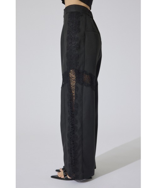 rienda（リエンダ）の「レースコンビジャストウエストストレートパンツ 春服（スラックス・レディース・グレー/ブラック/ホワイト・SMALL/MEDIUM）」の22枚目の写真