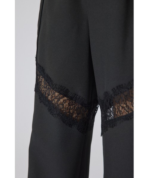 rienda（リエンダ）の「レースコンビジャストウエストストレートパンツ 春服（スラックス・レディース・グレー/ブラック/ホワイト・SMALL/MEDIUM）」の17枚目の写真