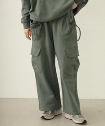 MILKFED.(~NtFh)GATHERED POCKET SWEAT CARGO PANTS(XEFbgpc)
