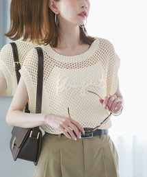 ROPE' PICNIC | コード刺繍入りメッシュサマーニット(ニット/セーター)