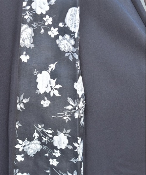 axes femme(アクシーズファム)の「ローズベルト付ジャカードスカート(スカート・レディース・グリーン/ブラック/サックスブルー・FREE)」の7枚目の写真