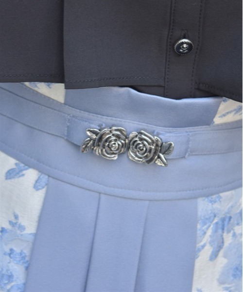 axes femme(アクシーズファム)の「ローズベルト付ジャカードスカート(スカート・レディース・グリーン/ブラック/サックスブルー・FREE)」の10枚目の写真