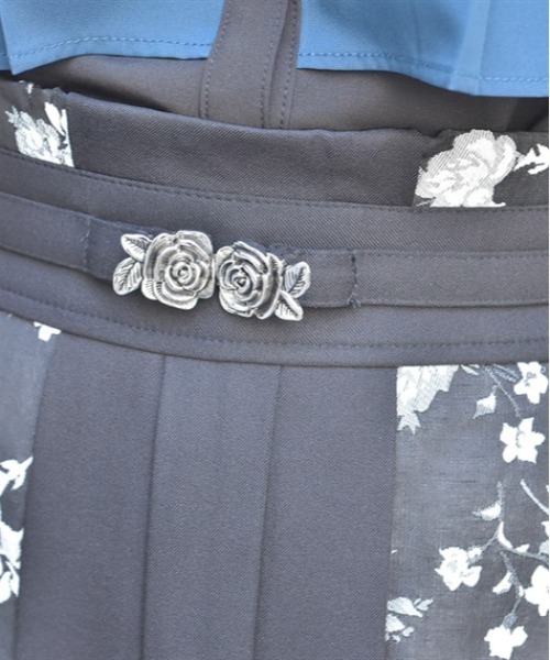 axes femme(アクシーズファム)の「ローズベルト付ジャカードスカート(スカート・レディース・グリーン/ブラック/サックスブルー・FREE)」の11枚目の写真