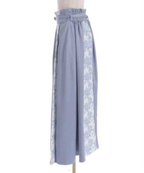 axes femme(アクシーズファム)の「ローズベルト付ジャカードスカート(スカート・レディース・グリーン/ブラック/サックスブルー・FREE)」の5枚目の写真