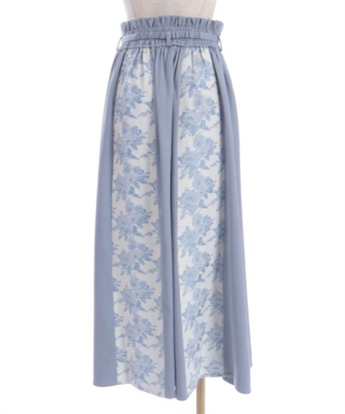 axes femme(アクシーズファム)の「ローズベルト付ジャカードスカート(スカート・レディース・グリーン/ブラック/サックスブルー・FREE)」の6枚目の写真