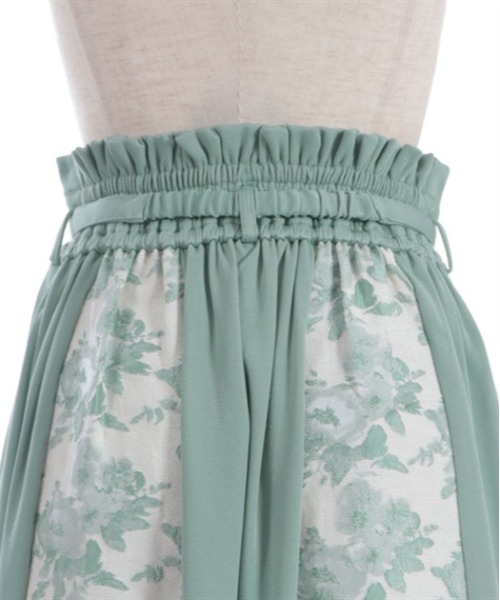 axes femme(アクシーズファム)の「ローズベルト付ジャカードスカート(スカート・レディース・グリーン/ブラック/サックスブルー・FREE)」の19枚目の写真