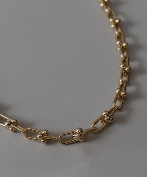 Uリンクチェーンネックレス / ニッケルフリー（ネックレス）｜J by