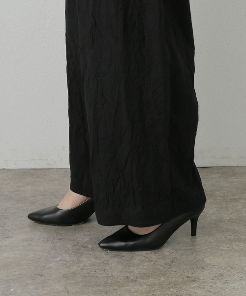 ATON(エイトン)の「ATON エイトン EASY WIDE PANTS PRAGGM0117(スラックス・レディース・ピンク/ブラック・SMALL)」の11枚目の写真