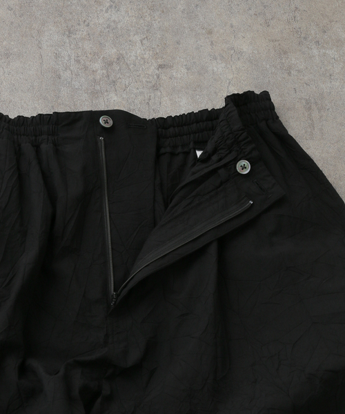 ATON(エイトン)の「ATON エイトン EASY WIDE PANTS PRAGGM0117(スラックス・レディース・ピンク/ブラック・SMALL)」の13枚目の写真