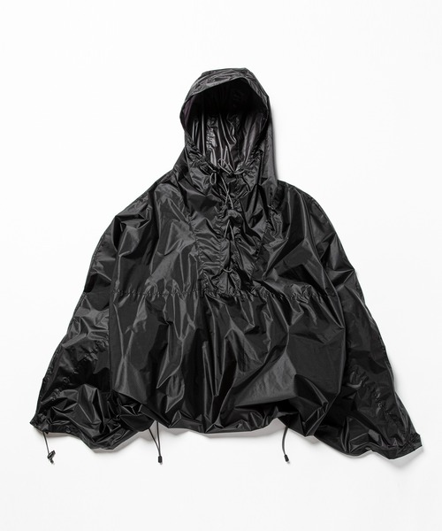 meanswhile（ミーンズワイル）の「Cordura Ripstop Packable Poncho（ポンチョ・メンズ・ブラック/グレー・FREE）」の4枚目の写真
