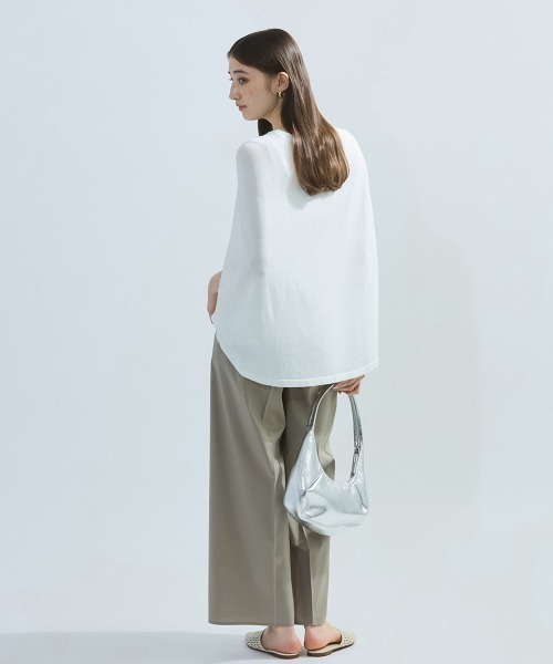 ketty（ケティ）の「さらさらコクーンニット≪手洗い可能≫（ニット/セーター・レディース・ネイビー/イエロー/ブラウン/オフホワイト・M）」の13枚目の写真