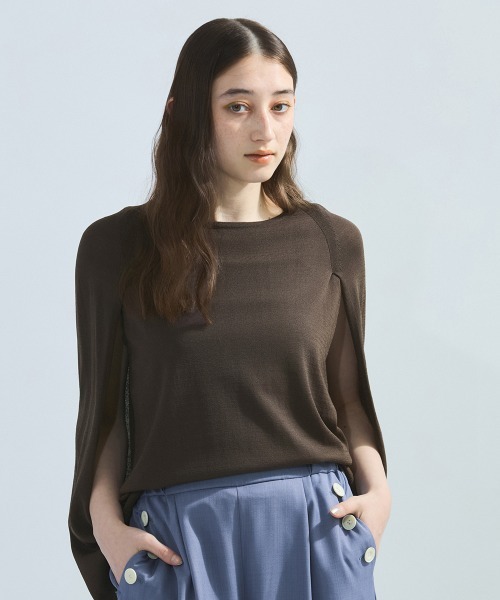 ketty（ケティ）の「さらさらコクーンニット≪手洗い可能≫（ニット/セーター・レディース・ネイビー/イエロー/ブラウン/オフホワイト・M）」の22枚目の写真