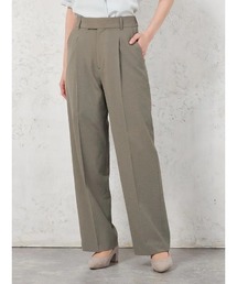 【ウォッシャブル】ワイドパンツ クレープ2WAYワッシャー素材 SOFFICE