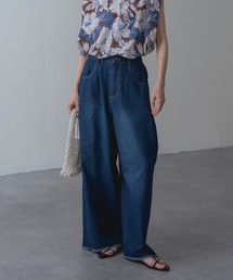 【refinedworks】サイドタックで魅せる デニムパンツ