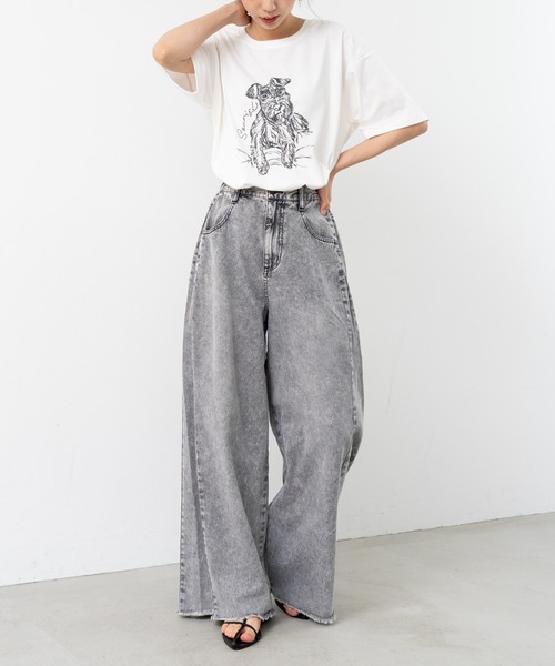 refinedworks(リファインドワークス)の「【refinedworks】サイドタックで魅せる デニムパンツ(デニムパンツ・レディース・ブラック/グレー/インディゴブルー・FREE)」の19枚目の写真