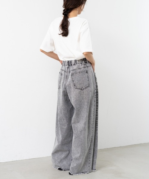 refinedworks(リファインドワークス)の「【refinedworks】サイドタックで魅せる デニムパンツ(デニムパンツ・レディース・ブラック/グレー/インディゴブルー・FREE)」の16枚目の写真