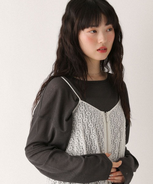 WEB限定 スラブシアーロンTEE 577058（Tシャツ/カットソー